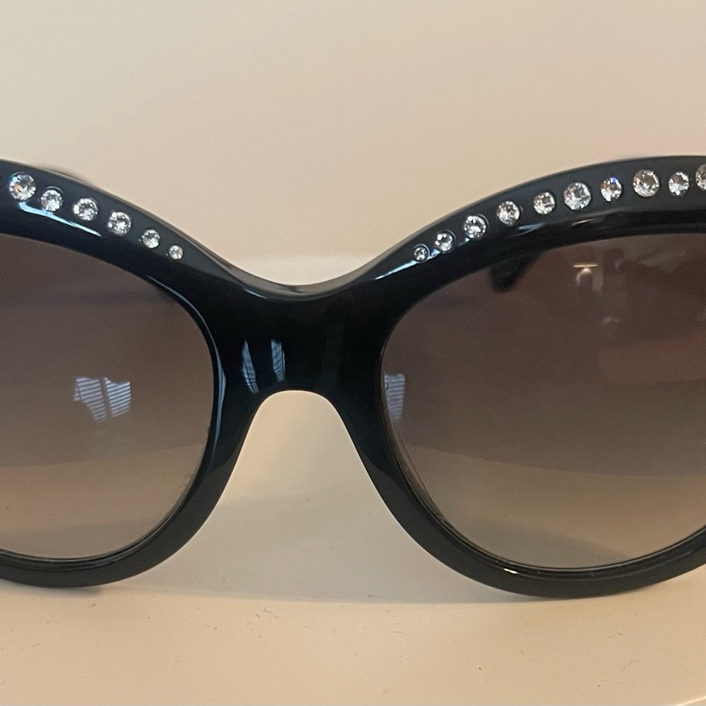 Kate Spade Black Crystal Embellished Sunglasses